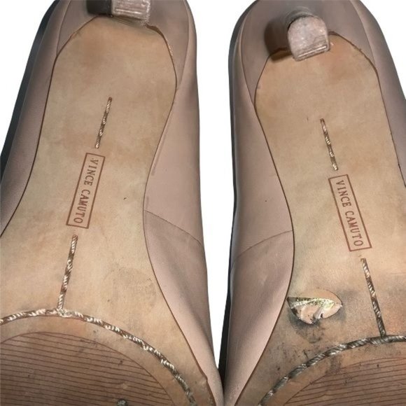 Vince Camuto 6.5 M 36.5 Pump Beige Pink Heel VC-Kain - Picture 5 of 6